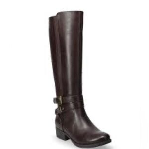 NWT #7 Croft & Barrow Pose Women's Elegant Ortholite ECO Brown Riding Boots 9.5